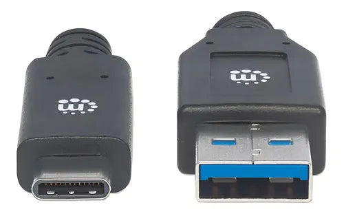 Cable Usb A 3.1 A Usb C 3.1 De 3 M Manhattan Negro