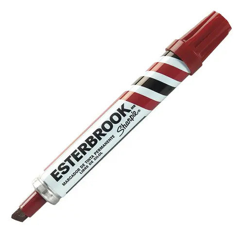 Marcador Permanente Esterbrook Sharpie 2174193 Rojo Con 6pzs