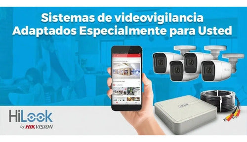 Camara Domo Hilook 1080p 2mp Fhd Metalica Thc-t120-m Blanco Blanco