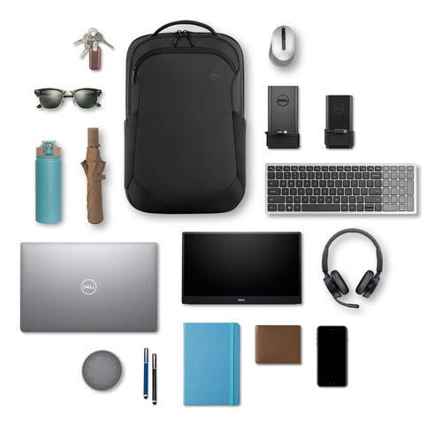 Mochila Ecoloop Pro Para Laptop 17'' Dell Cp5723 Negro 8l Negro Ecoloop