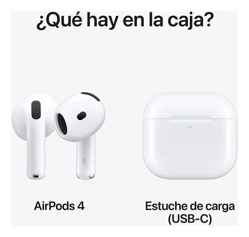 Apple AirPods (4ta. Generación), Inalámbrico, Bluetooth Blanco