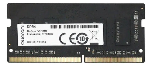 Memoria Ram Para Laptop Quaroni Qd4s08g1 Ddr4, 3200mhz, 8gb