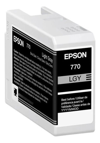 Tinta Epson Ultrachrome Pro10 T770920 25ml Color Gris Claro