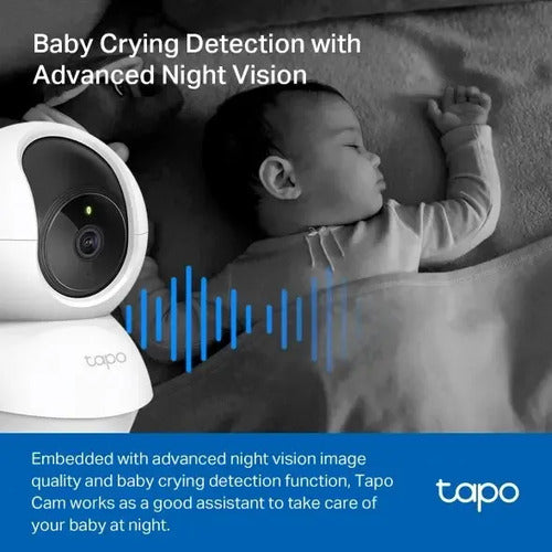 Cámara De Seguridad Tp-link Tapo C200c Fhd Interior Nocturna Blanco