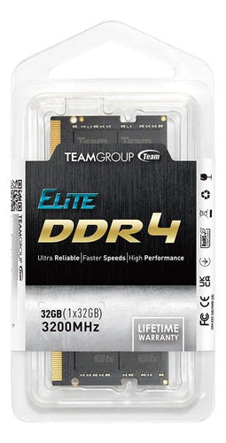 Memoria Ram Team Group Elite Ddr4, 3200mhz, 32gb So-dimm