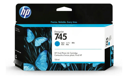 Tinta Hp Lf 745 Cyan 130ml F9j97a