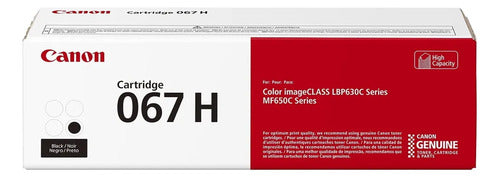 Tóner Canon 067 H Rendimiento 3130 Páginas Negro Negro