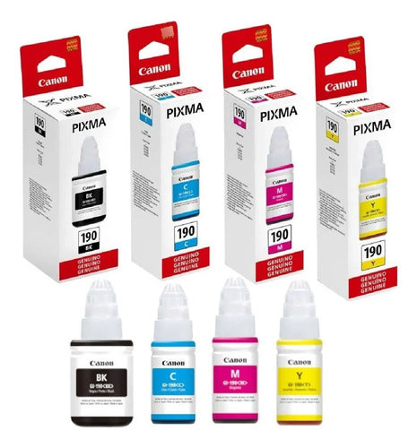 Botella Tinta Canon 190 Gi-190 / 0670c001aa Tinta Amarillo Amarillo