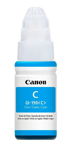 Botella De Tinta Canon 70ml Gi-190 C Cian Cyan