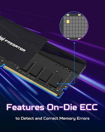 Memoria Ram Acer Predator Pallas Ii Ddr5, 6000mhz, 24gb Cl32
