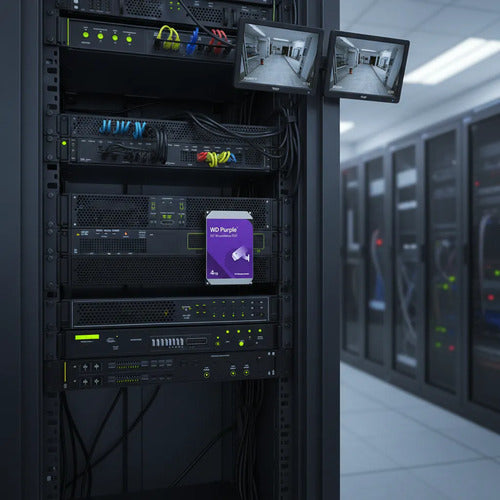 Disco Duro Wd Purple 4tb 3.5 Vigilancia 24/7 Púrpura Sata3 Púrpura