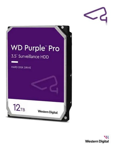 Disco Duro Videovigilancia Wd Purple 12tb 3.5 Sata Ill Negro Negro