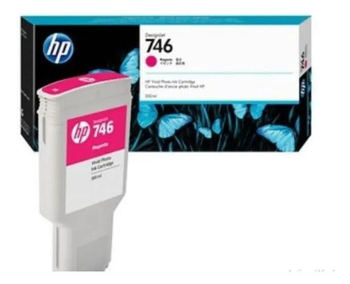 Cartucho De Tinta Hp Lf 746 Magenta 300 Ml P2v78a