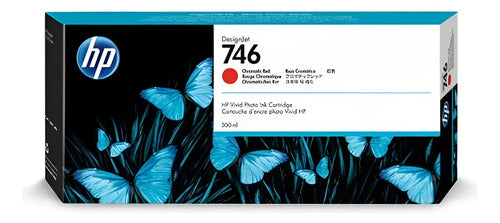 Cartucho De Tinta Hp Rojo Cromatico 300 Ml P2v81a