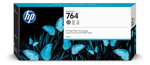 Cartucho Hp Designjet 764 C1q18a Color Gris 300 Ml 1 Pieza