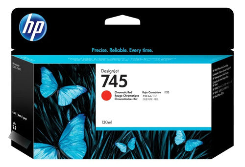 Tinta Hp Lf 745 Rojo Cromatico 130ml