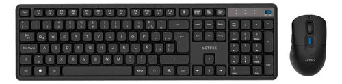 Kit Teclado Y Mouse Acteck Creator Silent Pro Mk474 Qwerty