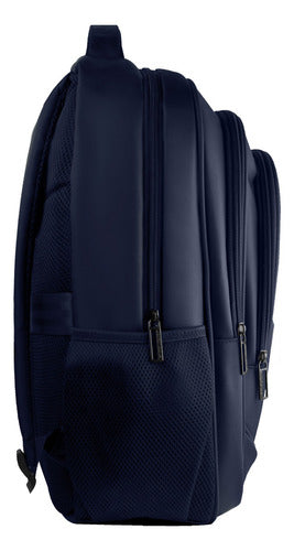 Mochila Urbana Perfect Choice Essentials Azul Oscuro 15.6-17