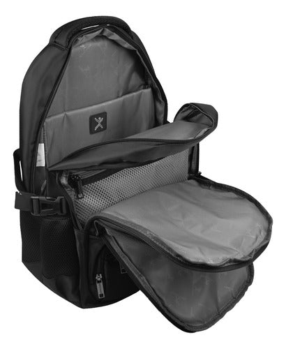 Mochila Perfect Choice Forter De Poliéster Laptop 17 Negro Negro Liso