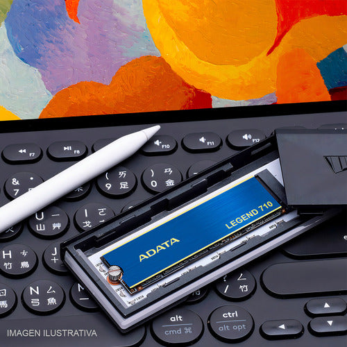 Ssd Adata Aleg-710-1tcs Nvme, 1tb, M.2 2400 Mb/s Lectura Azul