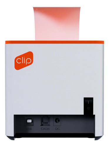 Clip 55 Mm Impresora Térmica Tickets Blanco/naranja Blanco Con Naranja