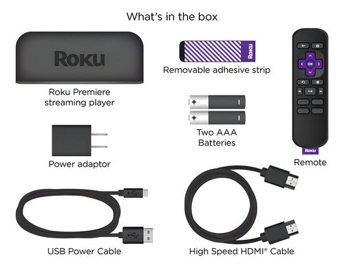 Tv Box Roku Premiere Reproductor De Streaming 4k Hdmi Wi-fi