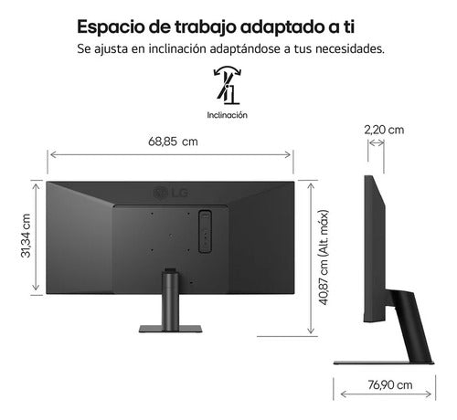 Monitor Lg 29u511a-b Led 29 , 2560x1080 Uwfhd 100hz Negro