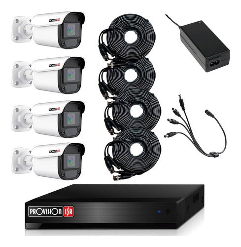 Kit De Videovigilancia Provision-isr Pak4lightcc2mp-28 Negro