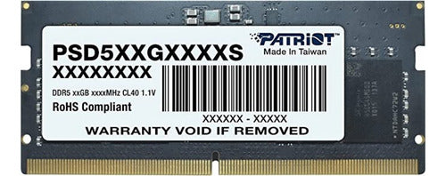 Memoria Ram Patriot Signature Line Ddr5 4800mhz 32gb So-dimm