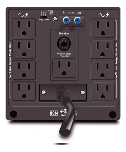 Cdp R-avr5008 Regulador 5000va 2500w 8contactos Nema5-20r