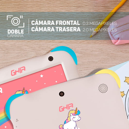 Tablet Ghia Para Niños 7 Kids 32gb 2gb Ram 13go Edition Azul