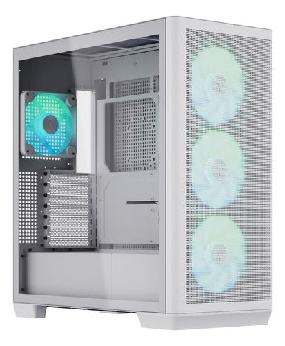 Gabinete Apnx 4711099474318 Midi-tower Argb Color Blanco Atx Blanco