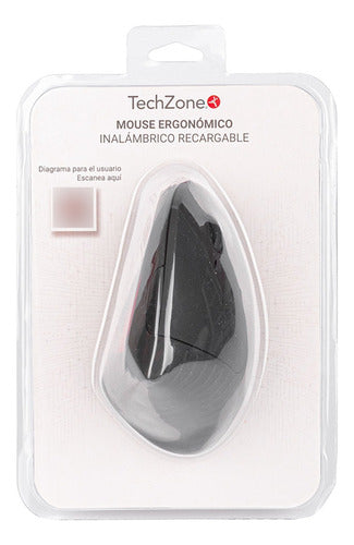Mouse Ergonómico Techzone Vertical Tzmouina-06 Inalámb Usb