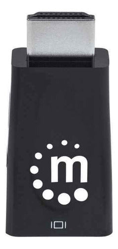 Manhattan Convertidor Hdmi Macho - Vga + 3.5mm Hembra, Negro