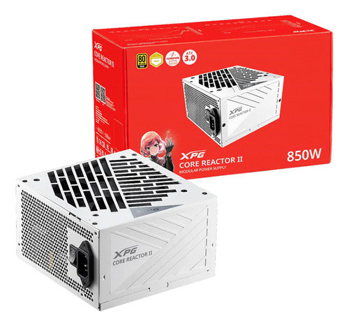 Fuente De Poder Xpg Core Reactor Ii 80 Plus Gold 850w Blanco