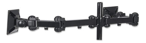 Manhattan Soporte Brazos Doble Movimiento 2 Monitores 24' Negro