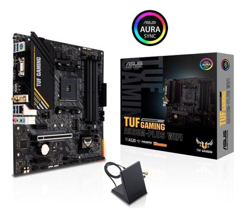 Tarjeta Madre Asus Micro Atx Tuf Gaming A520m-plus Wifi, Am4