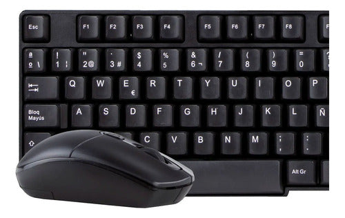 Stylos Kit Teclado + Mouse Inalambrico Ergonomico Resistente