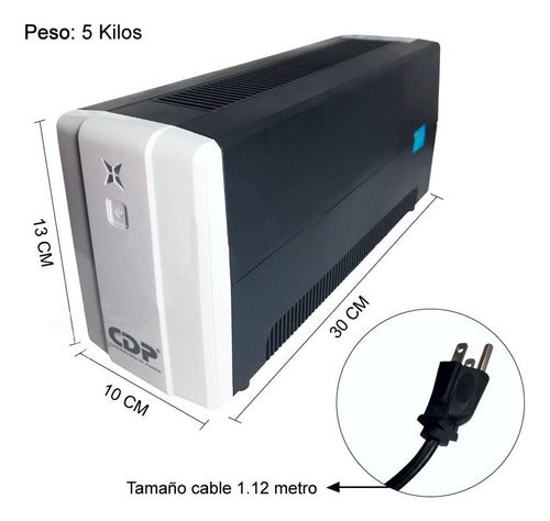 No Break Cdp R-upr1008, 500w, 1000va 8 Contactos Salida 120v