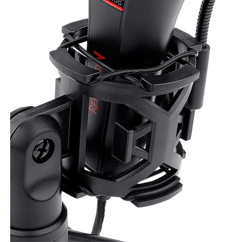 Redragon Micrófono Gamer Quasar Gm200, Alámbrico, Usb, Negro