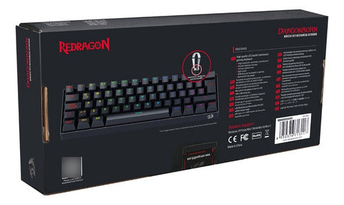 Teclado Mecánico Gamer Redragon Dragonborn K630-rgb Red Swit