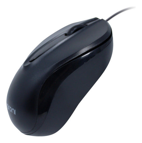 Mouse Quaroni Óptico Maq01n, Alámbrico, Usb, 1200dpi, Negro