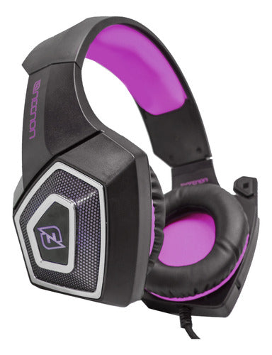 Necnon Audífonos Gamer Nbhg-dragon Alámbrico 3.5mm Negrorosa