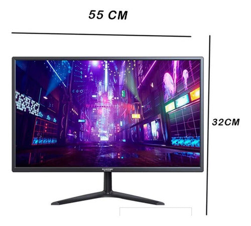 Gaming Naceb Monitor Gamer Na-0623 24 Pulgadas Lcd Color Negro Ips 1920 1080 75hz