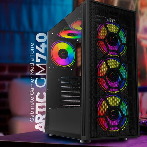 Gabinete Balam Rush Dragonfly Ii Mesh Gm740 Mini-tower Negro