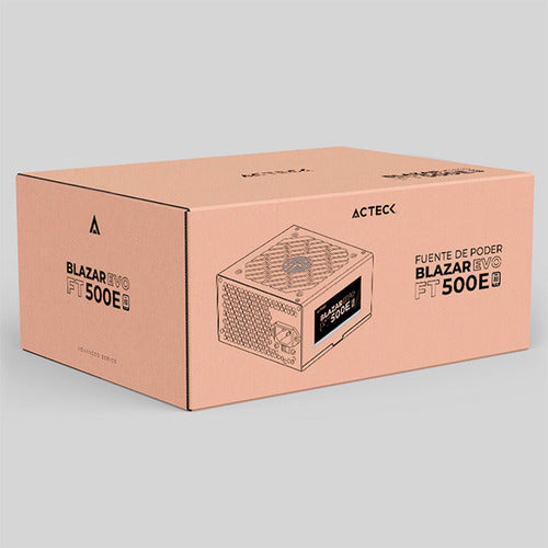 Fuente De Poder Acteck Blazar Evo Ft500e 20+4 Atx 120mm 500w