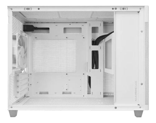 Gabinete Asus Prime Ap201 Usb 3.1 Tipo C Blanco Micro Atx