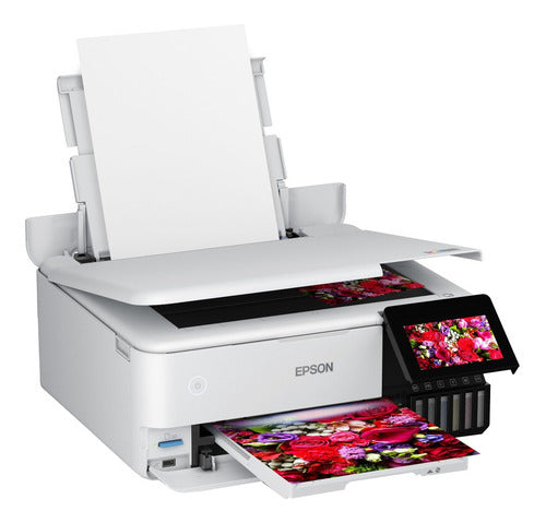 Impresora Epson Ecotank Fotográfica Multifuncional L8160 Mod (c11cj20301) Wi-fi Blanco/negro