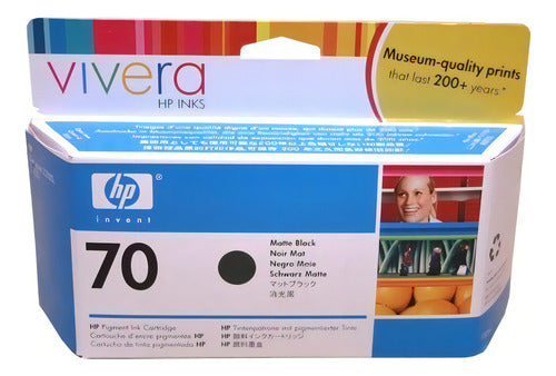 Tinta Hp 70 C9448a Color Negro Mate