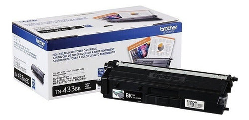 Tóner Brother Tn433 Alto Rendimiento Negro, 4.500 Páginas Negro